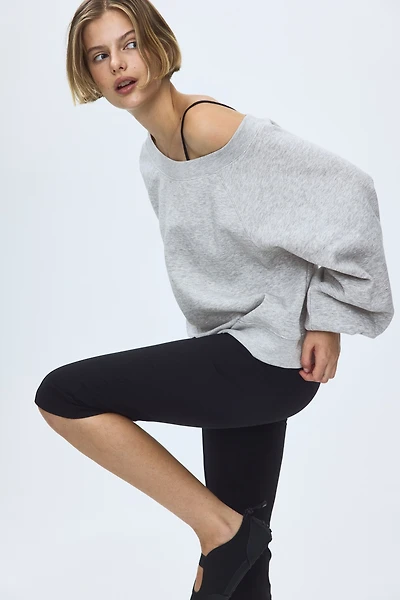Off-the-Shoulder Sweatshirt