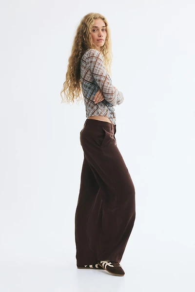 Dressy Barrel-Leg Pants