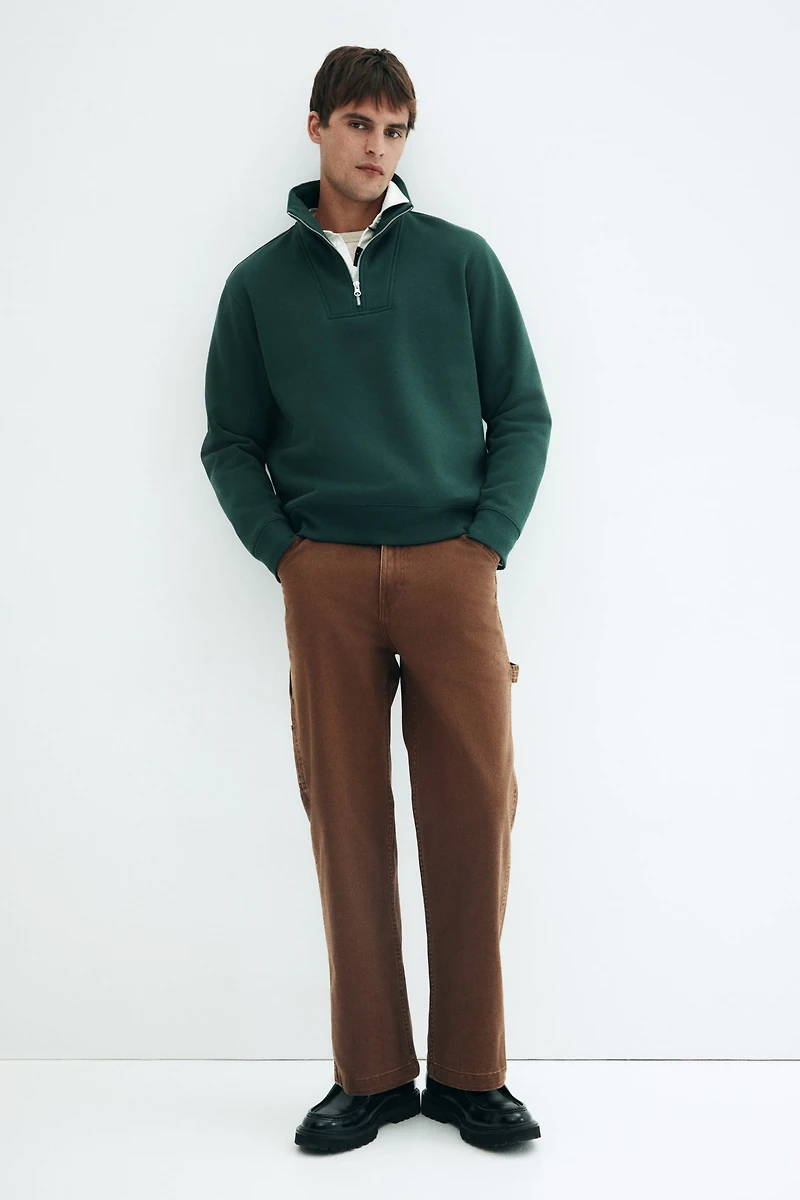 Regular Fit Half-Zip Sweatshirt