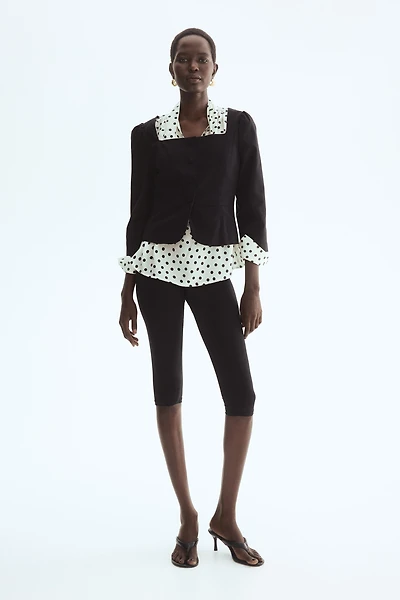 Blazer à encolure carrée