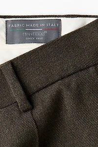 Regular-Fit Wool-Blend Suit Pants