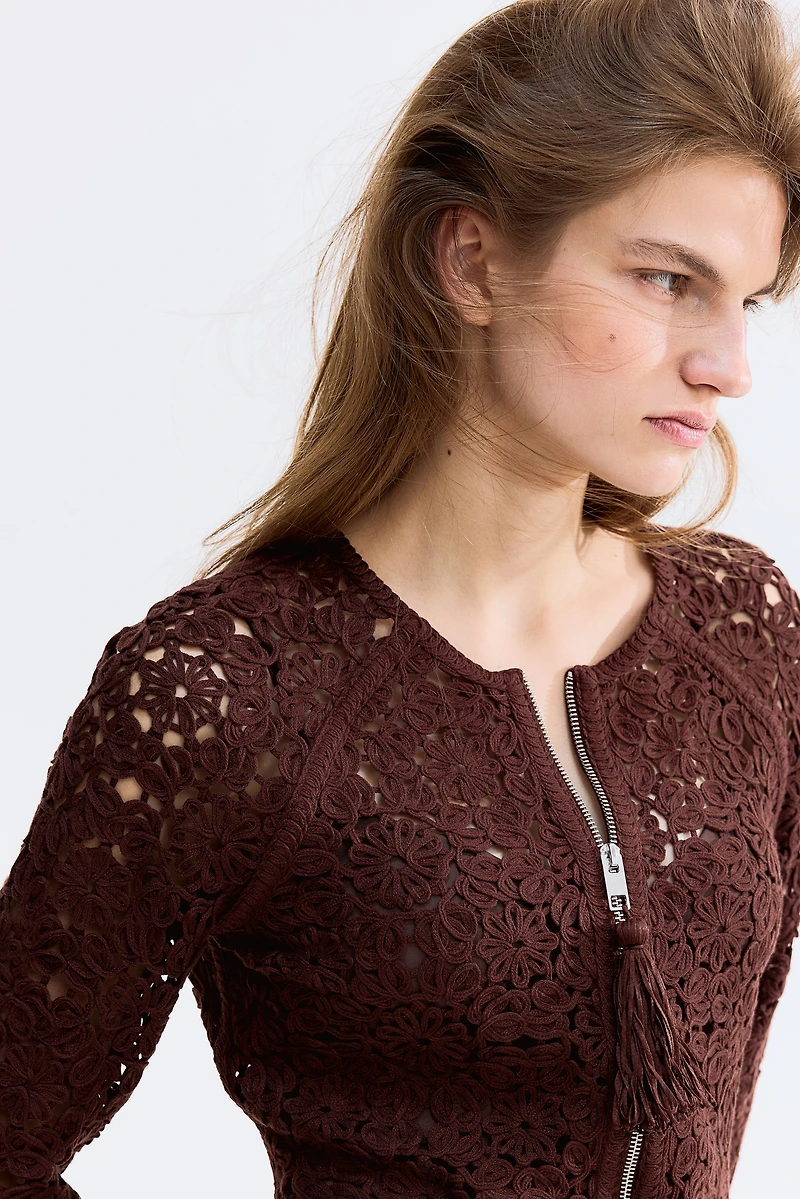 Chandail façon crochet