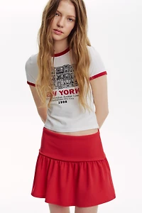 Jupe évasée en jersey