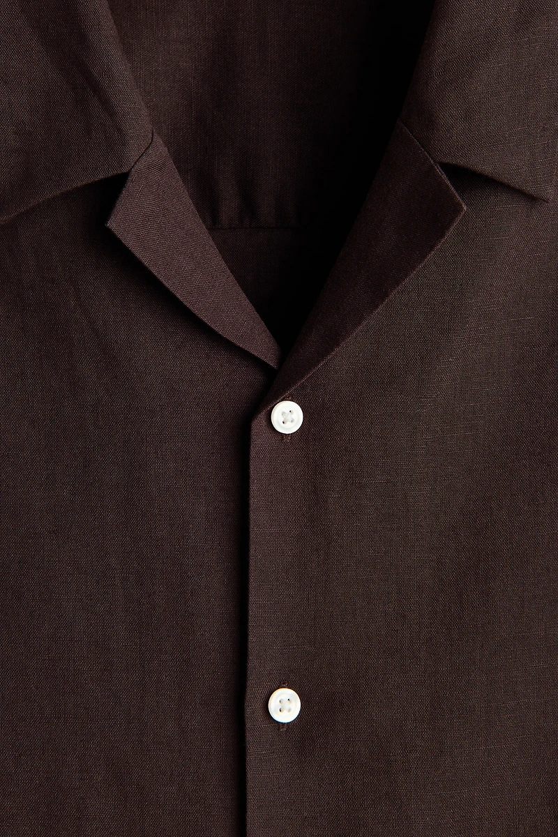 Relaxed-Fit Linen-Blend Resort Shirt