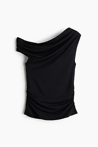 Haut asymétrique à effet drapé