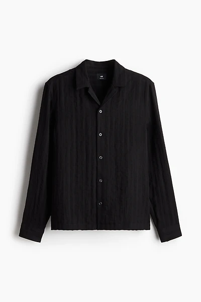 Chemise classique à col cubain