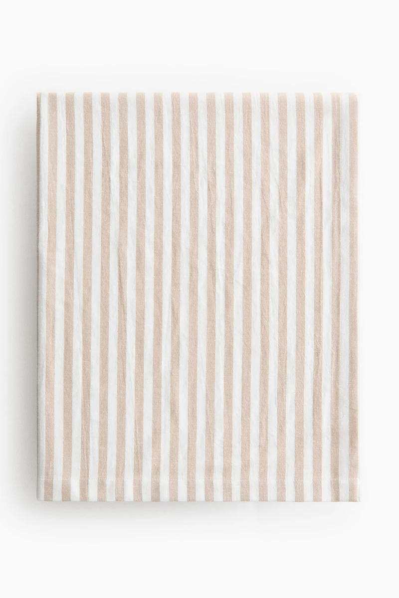 Nappe en lin mélangé