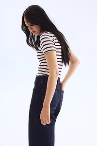 Wide High Ankle Jeans