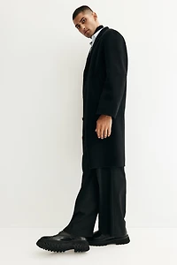 Single-Breasted Wool Coat