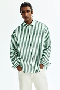 Relaxed-Fit Linen-Blend Shirt