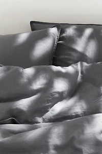 Linen-blend King/Queen Duvet Cover Set