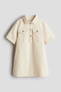 A-Line Twill Dress