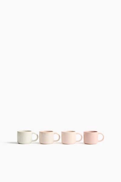 4-Pack Stoneware Espresso Mugs