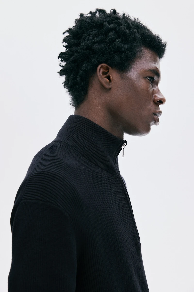 Regular Fit Half-Zip Sweater