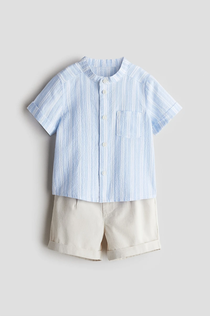 2-Piece Shirt and Shorts Set