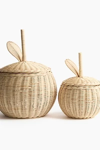 Small Berry-Shaped Rattan Storage Basket