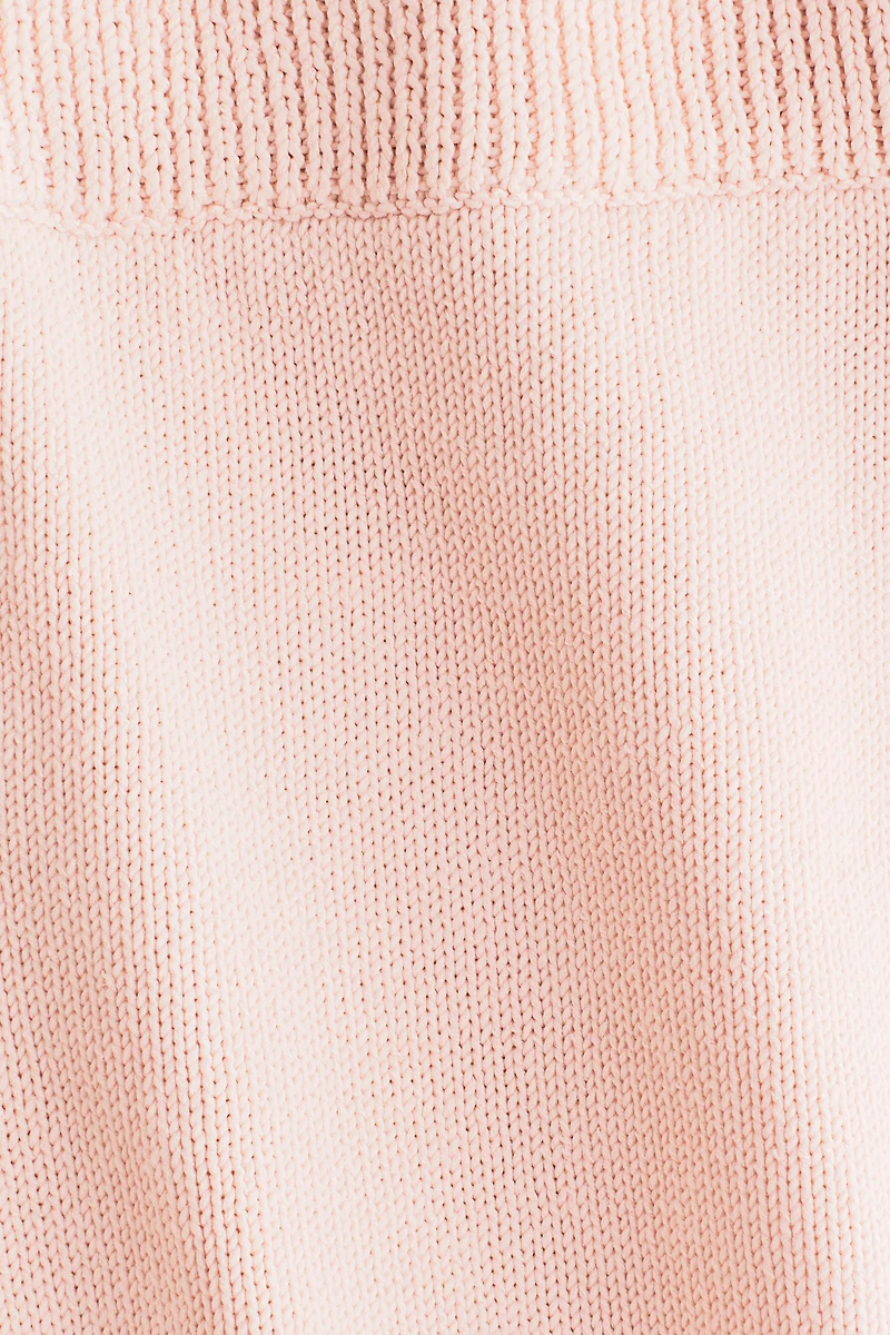 Rolled-Edge Knit Shorts