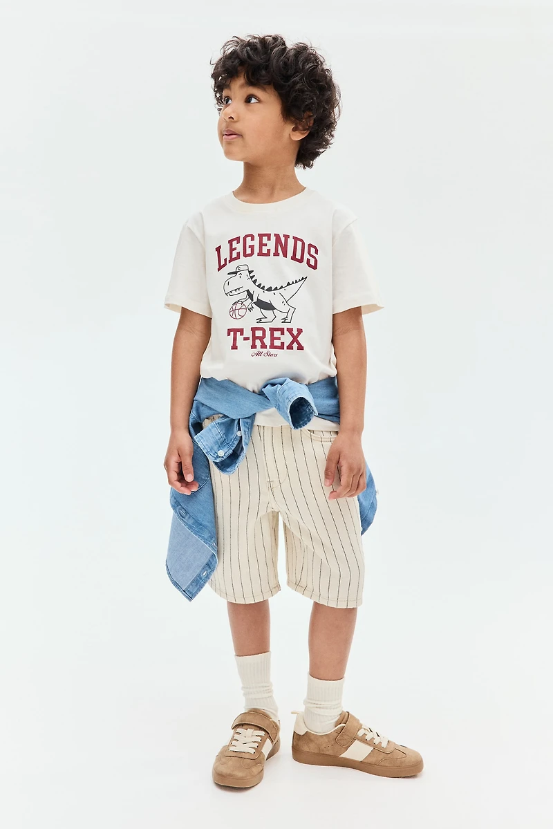 T-shirt en coton imprimé