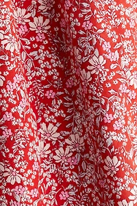 Robe en popeline avec col