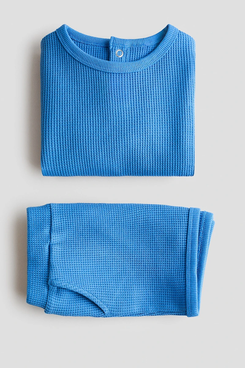 2-Piece Waffled Cotton Set