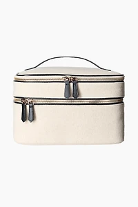 Linen-Blend Toiletry Bag