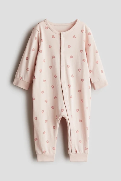 Patterned Pajama Jumpsuit
