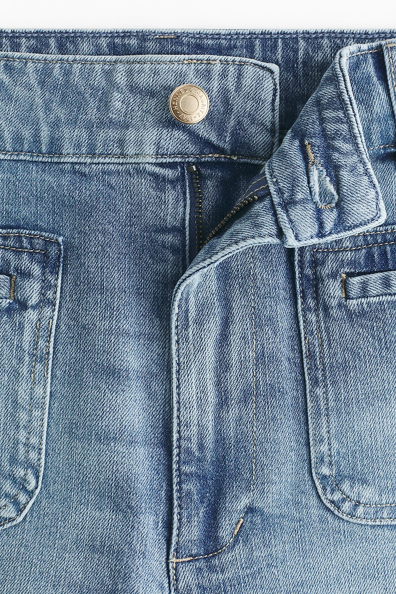 High-Waist Denim Shorts