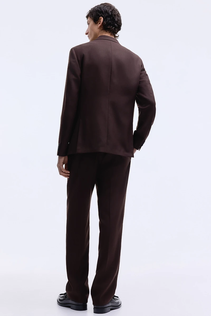Regular-Fit Wool-Blend Suit Pants