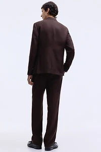Regular-Fit Wool-Blend Suit Pants