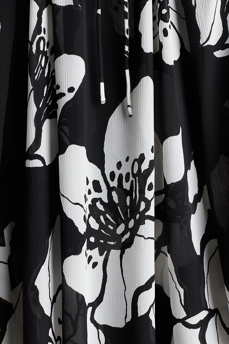 Crinkled Chiffon Blouse