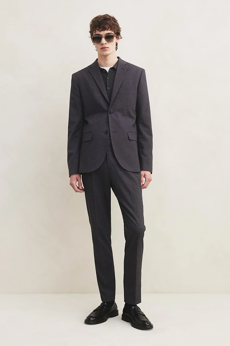 Slim Fit Single-Breasted Jacket