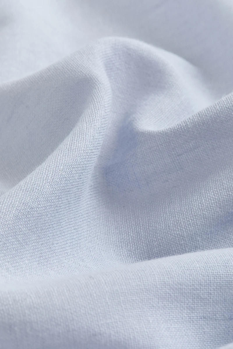 1-Pack Wide Linen-Blend Curtain Panel