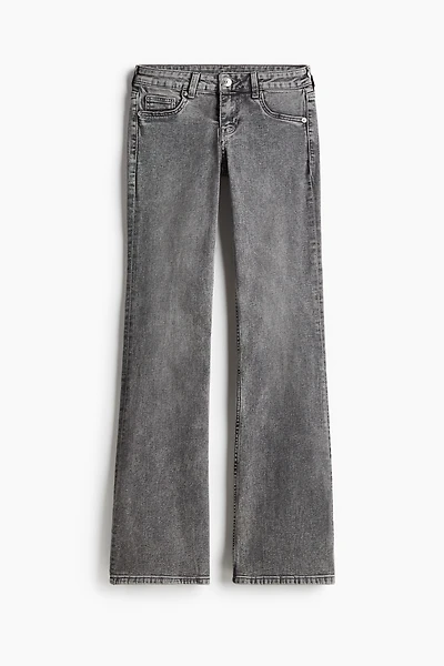Low Rise Flared Leg Jeans