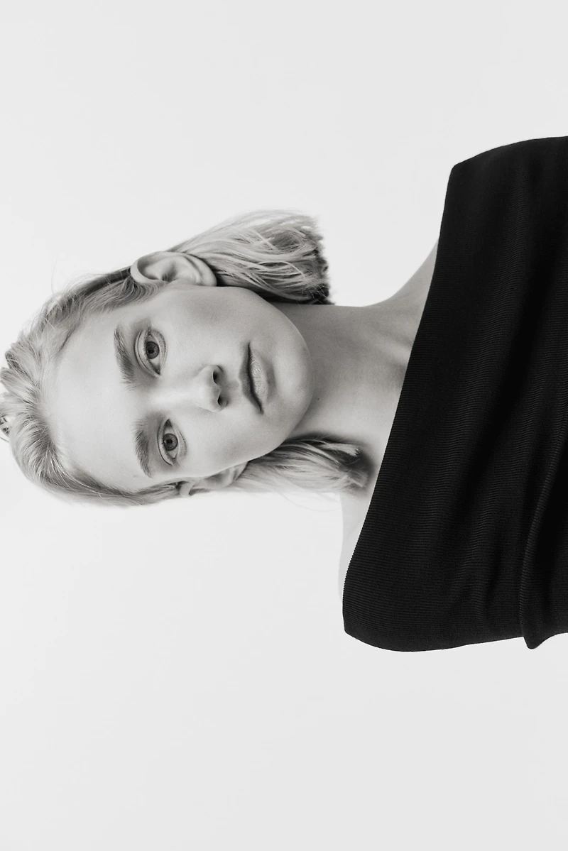 Off-the-Shoulder Wool Top