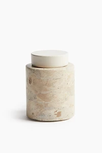 Small Marble Container with Lid