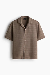 Chemise coupe classique à col cubain