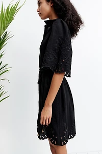 Eyelet Embroidered Dress