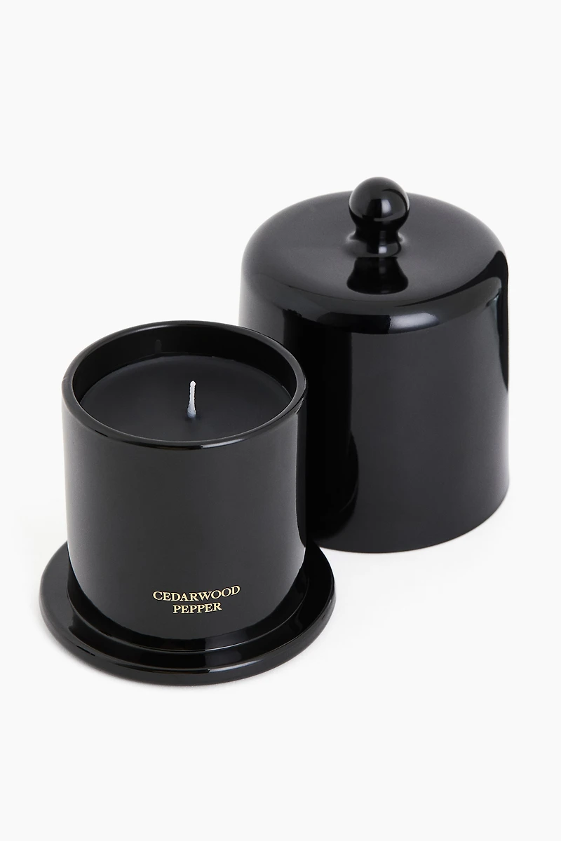 Scented Candle with Cloche Lid