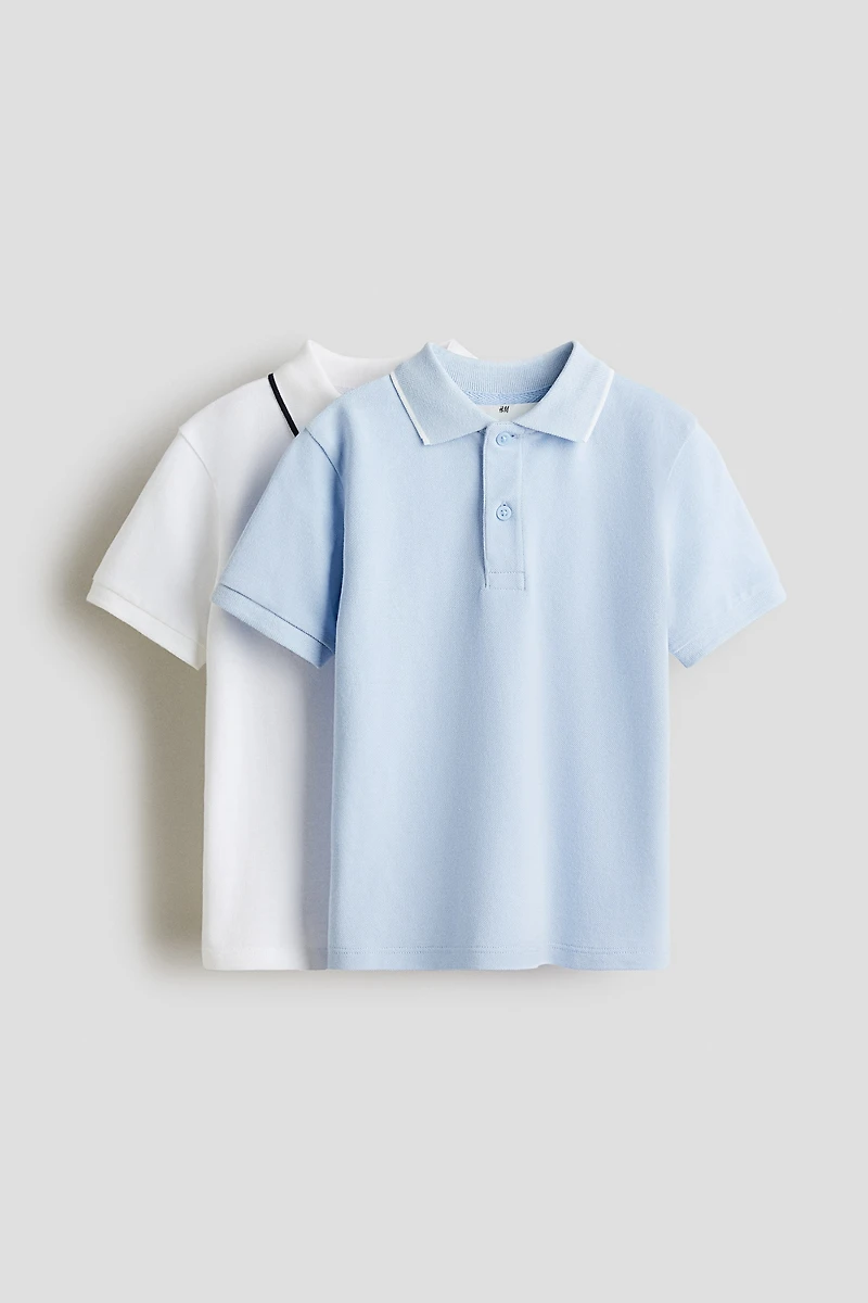 2-Pack Piqué Polo Shirts