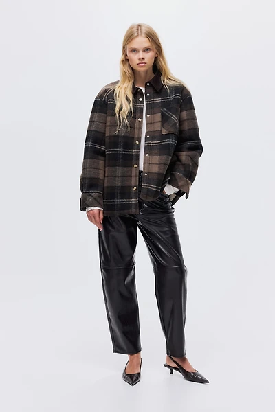 Veste-chemise doublée de polar