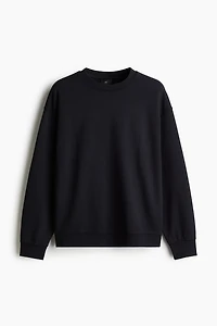 Loose Fit Washed Cotton Sweatshirt