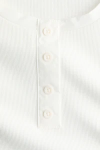 Haut en coton côtelé