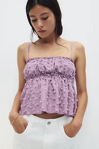 Textured Jersey Top