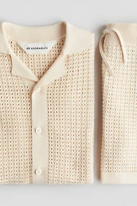 2-piece Pointelle-Knit Cotton Set