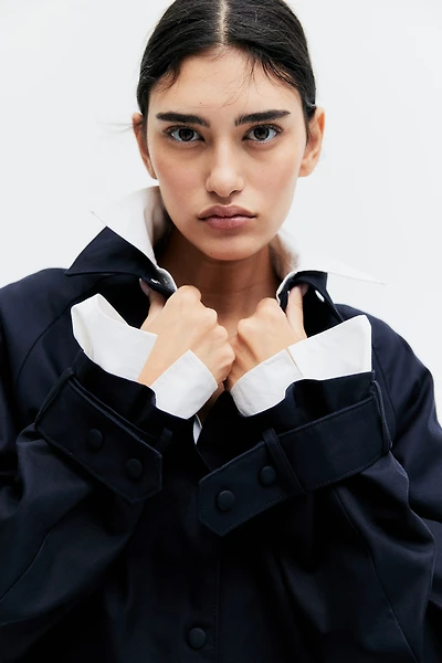 Twill Jacket with Collar