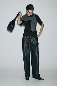 Tapered-Waist Interlock T-Shirt