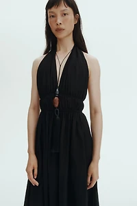 Flared Halterneck Dress