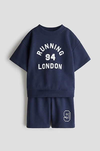 Ensemble 2 pièces en molleton imprimé