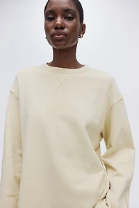 Sweatshirt with Text Motif