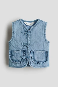 Quilted Denim Vest